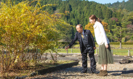 日本最古の花壇